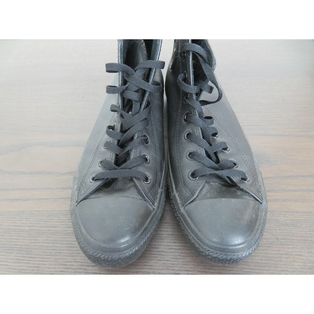 Converse Chuck Taylor All Star Shoes Mens 11 Black Leather High Sneakers 1T405